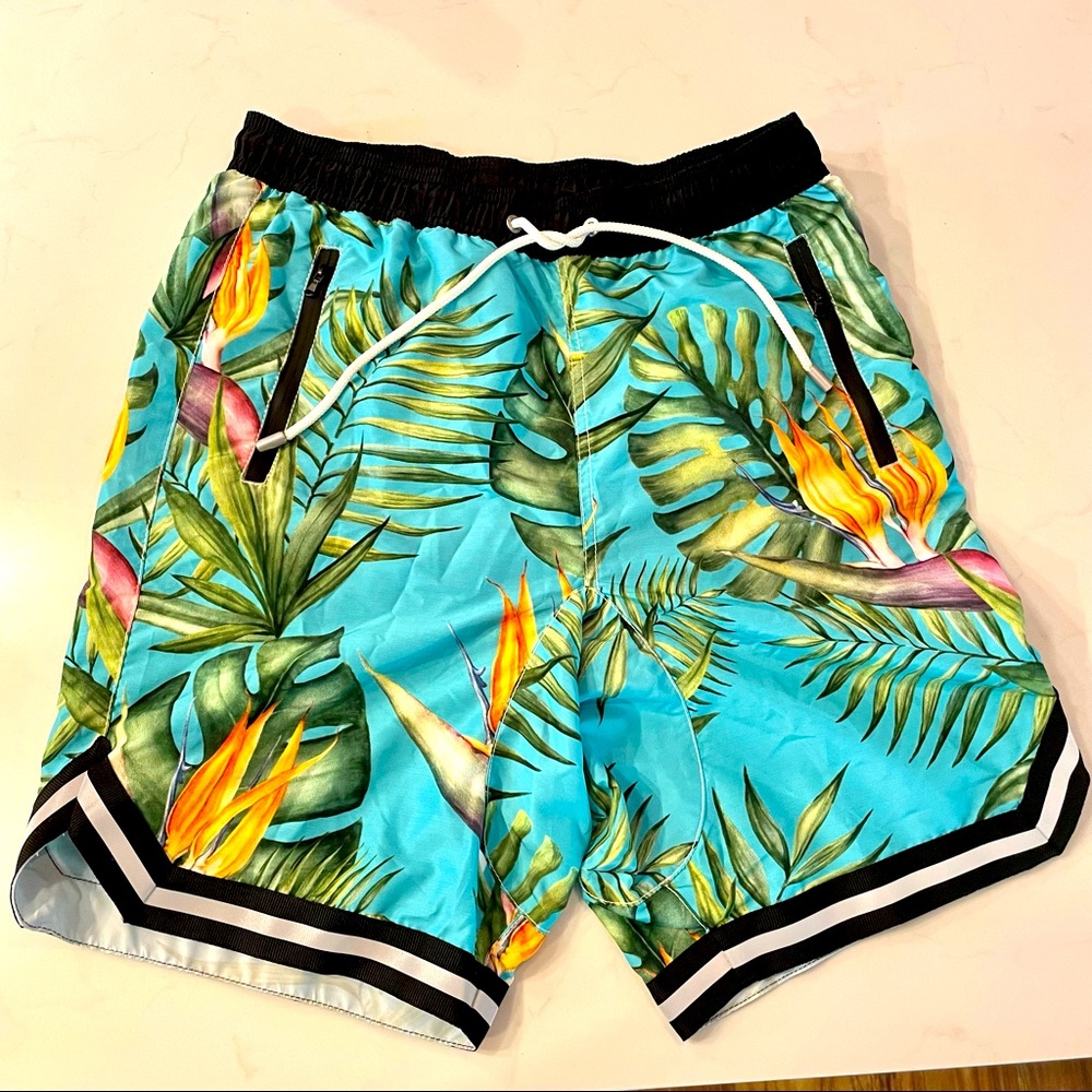 MC2 Saint Barth Tropical print board short